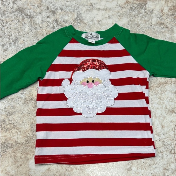 Marie Nicole Other - Green and Red Long Sleeve Santa Tee
